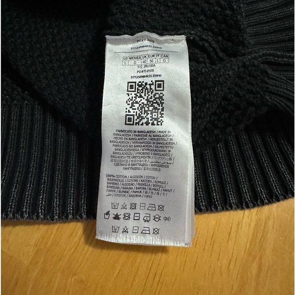 Guess full zip Y2K acid wash 100% cotton sweater. Size L - Picture 6 of 7